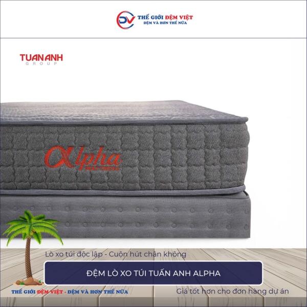 Đệm lò xo túi cuộn Tuấn Anh Alpha 1